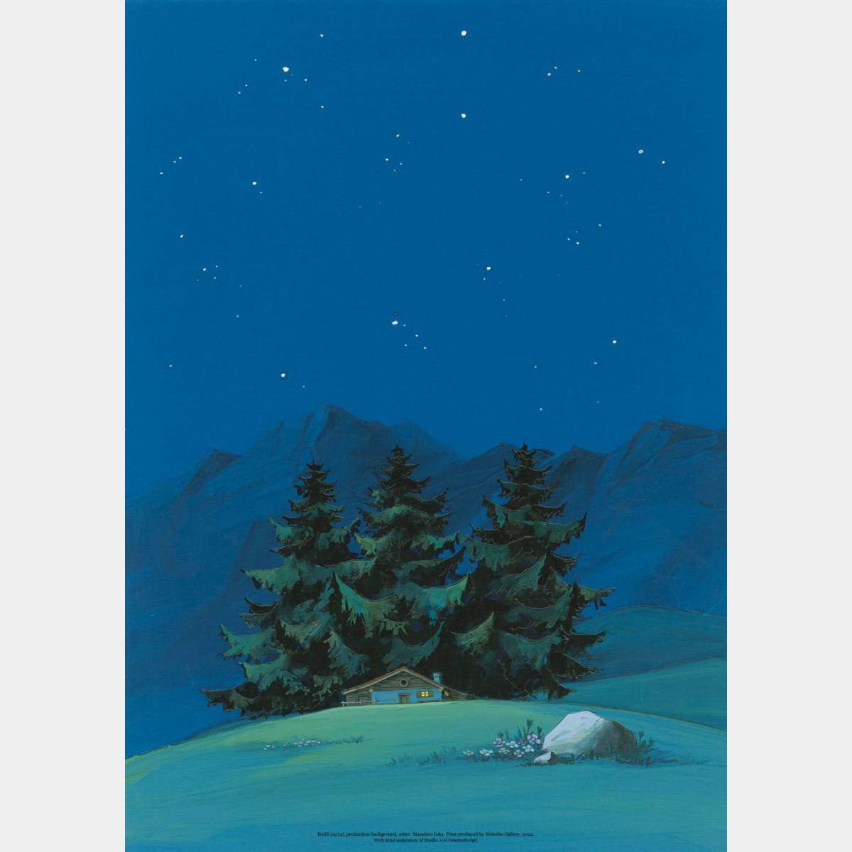 Heidi - Nighttime scene - Fine Art Print