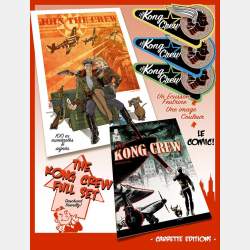 BUNDLE - The KONG CREW - comic + patch + print (signed and numbered) - Eric Hérenguel