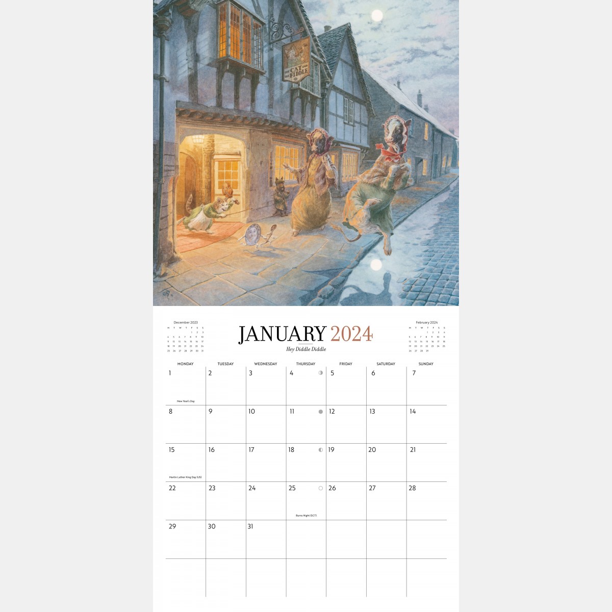 Chris Dunn The Wind in the Willows 2024 Calendar Liber Distri Art